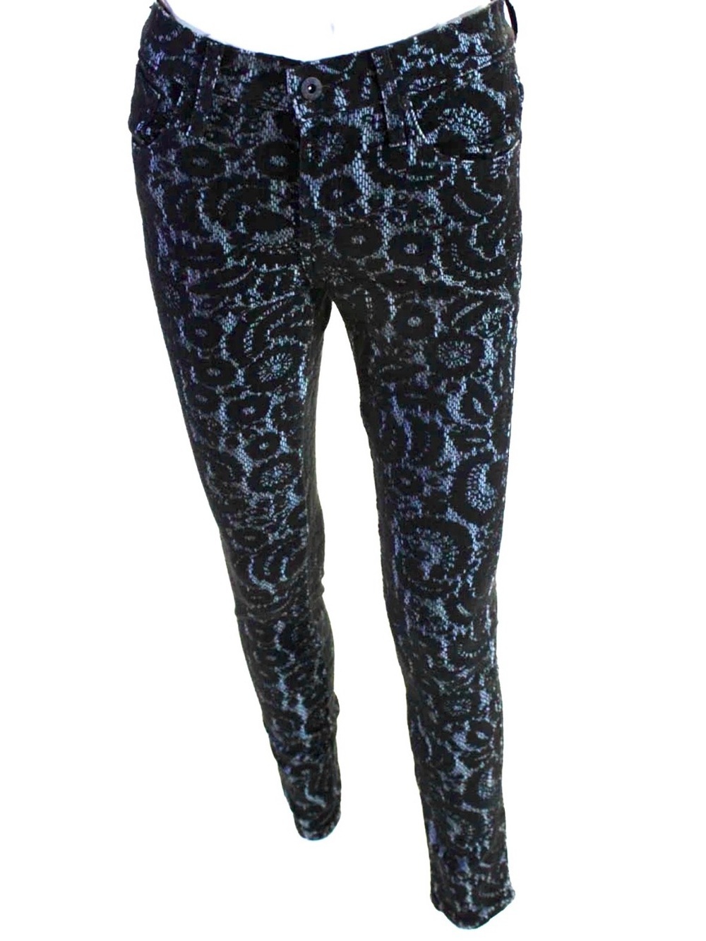 James Jeans Twiggy the Legging Skinny Blue Jeans in “Black Veil” Size 27